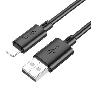 HOCO X88 adatkábel (USB - lightning, 2.4A, gyorstöltő, 100cm) FEKETE Apple IPAD, IPAD (3rd Generation), iPhone 6 Plus 5.5 kép