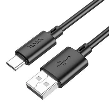 Hoco X88 USB / USB-C töltő- és adatkábel, 3A, 1m, fekete kép