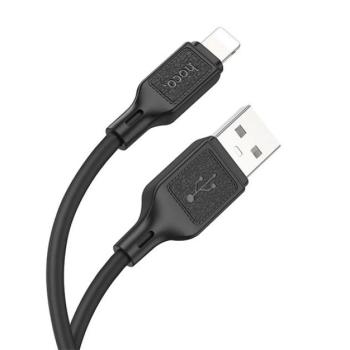 HOCO X90 adatkábel (USB - lightning, 2.4A, 100cm) FEKETE Apple IPAD (4th Generation), IPAD mini 3, iPhone 7 4.7 kép