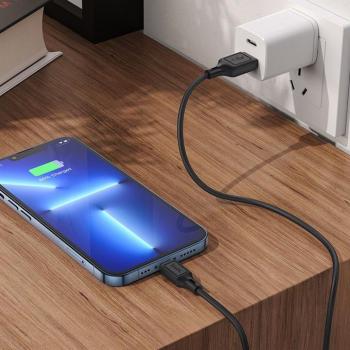 Hoco X90 USB-A - micro USB kábel 2.4A 1m - fekete kép