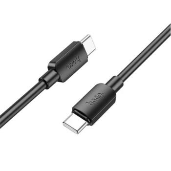 HOCO X96 adatkábel (Type-C - Type-C, 3A, 60W, PD gyorstöltő, 100cm) FEKETE kép