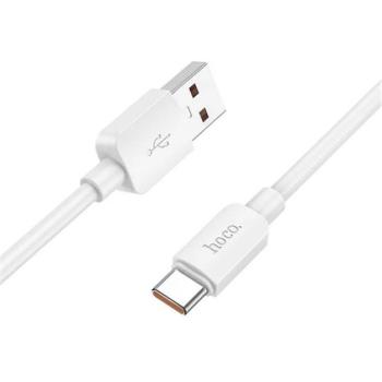 HOCO X96 adatkábel (USB - Type-C, 6A, 100W, PD gyorstöltő, 100cm) FEHÉR kép