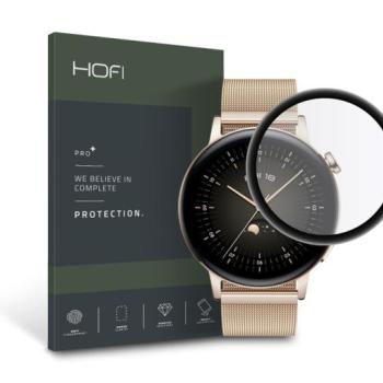 HOFI Glass Pro+ üveg képernyővédő fólia - Huawei Watch GT 3 (42 mm) - fekete kép