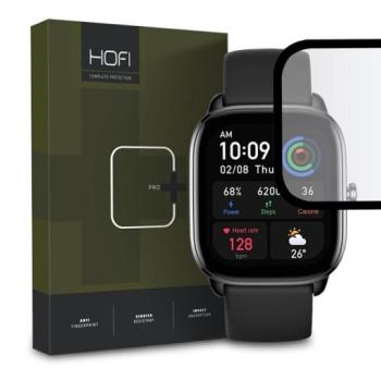HOFI Hybrid Pro+ Glass üveg képernyővédő fólia - Amazfit GTS 4 Mini - fekete kép