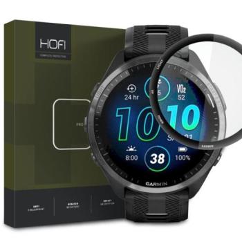 HOFI Hybrid Pro+ Glass üveg képernyővédő fólia - Garmin Forerunner 965 - fekete kép