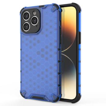 Honeycomb tok iPhone 14 Pro Armor hibrid tok kék kép