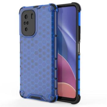 Honeycomb tok Páncél telefontok TPU Bumper Xiaomi redmi K40 Pro + / K40 Pro / K40 / Poco F3 kék kép