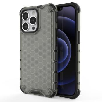 Honeycomb tok Páncéltelefontok a TPU Bumper iPhone 13 Pro fekete kép