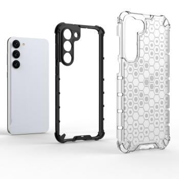 Honeycomb tok Samsung Galaxy S23+ Armor hibrid tok átlátszó kép