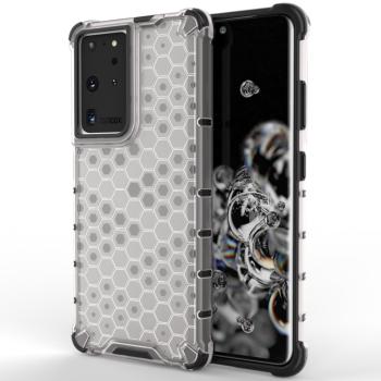 Honeycomb tok ütésálló géltok Samsung Galaxy S22 Ultra átlátszó kép