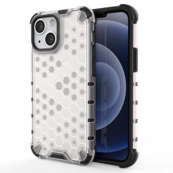 Honeycomb tok ütésálló telefontok TPU Bumper iPhone 13 mini átlátszó kép