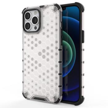 Honeycomb tok ütésálló telefontok TPU Bumper iPhone 13 Pro Max átlátszó kép