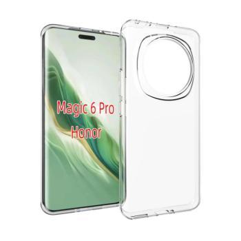 Honor Magic 6 Pro vékony szilikon hátlap,Átlátszó kép