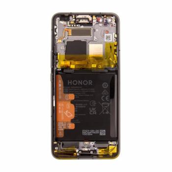 Honor Magic5 Pro gyári LCD kijelző kerettel, fekete (Service Pack) kép