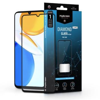 Honor X7 edzett üveg képernyővédő fólia - MyScreen Protector Diamond Glass Lite Edge2.5D Full Glue - fekete kép