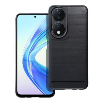Honor X8b szilikon tok, fekete, Carbon fiber kép