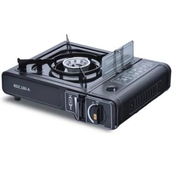Hordozható gáztűzhely, 1 gázrózsás, táskával, BDZ-180-A, fekete (sérült csomagolás) kép