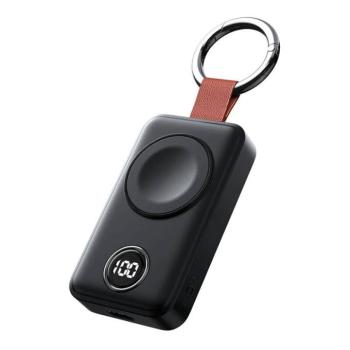 Hordozható vezeték nélküli töltő okosórához Joyroom JR-WQW01 2000mAh fekete kép