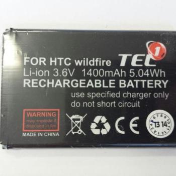 HTC Wildfire utángyártott Tel1 akkumulátor 1400mAh kép