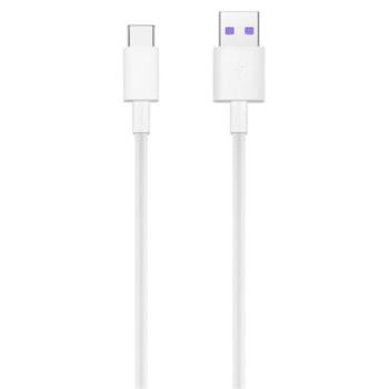 HUAWEI AP71 adatkábel (USB - Type-C, 5A, gyorstöltő, 100cm) FEHÉR kép