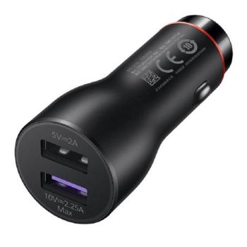 HUAWEI autós töltő 2 USB aljzat (9V / 2250mA, 22.5W, gyorstöltés támogatás) FEKETE CAT S60, Apple iPhone 7 4.7, Apple iPhone 7 Plus 5.5, Evolveo Strongphone Q5, Blackberry DTEK50 , HTC Desire 8 kép