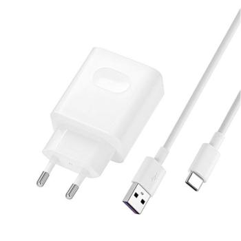 HUAWEI hálózati töltő USB aljzat (10V / 4000mA, 40W, PD gyorstöltés támogatás + Type-C kábel) FEHÉR Asus Zenfone 3 5.5 (ZE552KL), Honor 8, Sony Xperia X Compact (F5321), Sony Xperia XZ (F833 kép