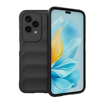 Huawei Honor 200 Lite, Szilikon tok, közepesen ütésálló, 3D minta, fekete kép