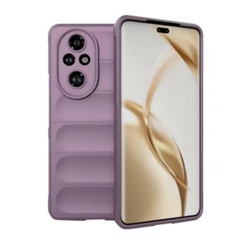 Huawei Honor 200 Pro, Szilikon tok, közepesen ütésálló, 3D minta, lila kép