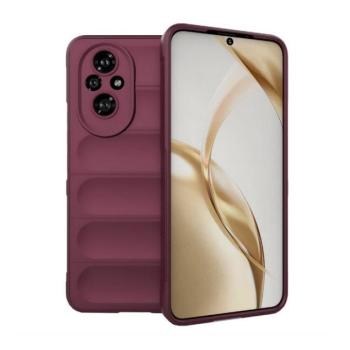 Huawei Honor 200, Szilikon tok, közepesen ütésálló, 3D minta, bordó kép