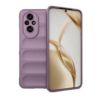 Huawei Honor 200, Szilikon tok, közepesen ütésálló, 3D minta, lila kép
