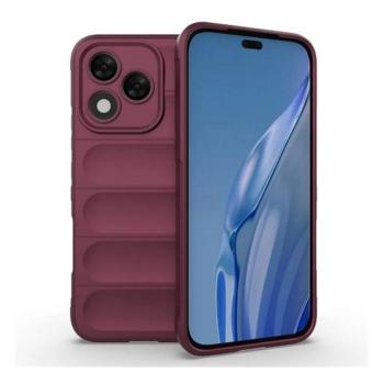 Huawei Honor 400 Lite, Szilikon tok, közepesen ütésálló, 3D minta, bordó kép