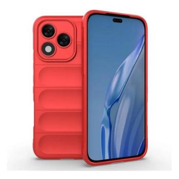 Huawei Honor 400 Lite, Szilikon tok, közepesen ütésálló, 3D minta, piros kép