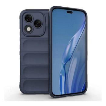 Huawei Honor 400 Lite, Szilikon tok, közepesen ütésálló, 3D minta, sötétkék kép