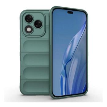 Huawei Honor 400 Lite, Szilikon tok, közepesen ütésálló, 3D minta, sötétzöld kép