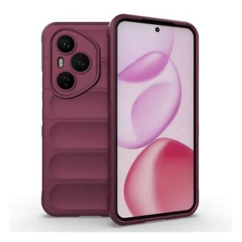 Huawei Honor 400 Pro (Global), Szilikon tok, közepesen ütésálló, 3D minta, bordó kép