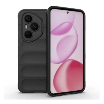 Huawei Honor 400 Pro (Global), Szilikon tok, közepesen ütésálló, 3D minta, fekete kép