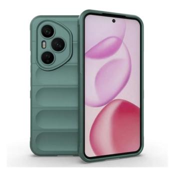 Huawei Honor 400 Pro (Global), Szilikon tok, közepesen ütésálló, 3D minta, sötétzöld kép