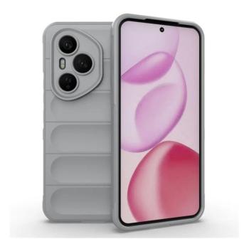 Huawei Honor 400 Pro (Global), Szilikon tok, közepesen ütésálló, 3D minta, világosszürke kép