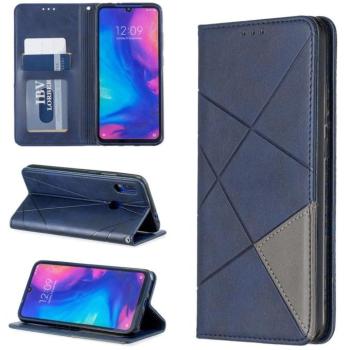 Huawei Honor 60, Oldalra nyíló tok, stand, geometria minta, Wooze DesignBook, kék kép