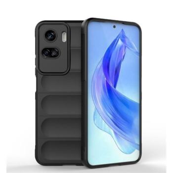 Huawei Honor 90 Lite, Szilikon tok, közepesen ütésálló, 3D minta, fekete kép
