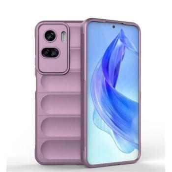 Huawei Honor 90 Lite, Szilikon tok, közepesen ütésálló, 3D minta, lila kép