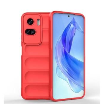 Huawei Honor 90 Lite, Szilikon tok, közepesen ütésálló, 3D minta, piros kép