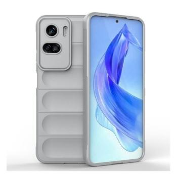 Huawei Honor 90 Lite, Szilikon tok, közepesen ütésálló, 3D minta, világosszürke kép