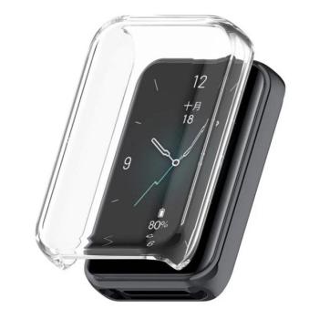 Huawei Honor Band 9, Szilikon védőkeret, közepesen ütésálló, szíj nélkül, átlátszó kép