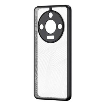 Huawei Honor Magic 6 Lite / X9b / X50, Műanyag hátlap védőtok + szilikon keret, hullám minta, Dux Ducis Aimo, áttetsző/fekete kép