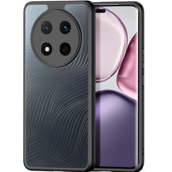 Huawei Honor Magic 7 Lite / X9c / X60 Pro, Műanyag hátlap védőtok + szilikon keret, hullám minta, Dux Ducis Aimo, áttetsző/fekete kép