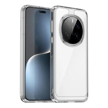 Huawei Honor Magic 7 Pro, Műanyag hátlap védőtok + szilikon keret, közepesen ütésálló, átlátszó hátlap, átlátszó kép