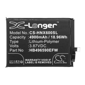 Huawei Honor X6 / X7 / X8 5G, Akkumulátor, 4900 mAh, Li-Polymer, Cameron Sino, kompatibilis kép