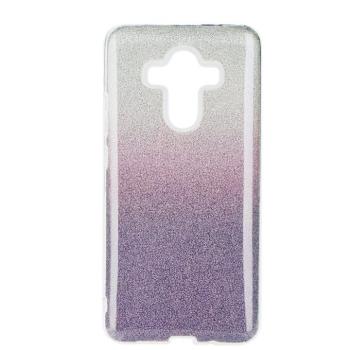 Huawei Mate 30 Lite, Szilikon tok, csillogó, Forcell Shining, lila/ezüst kép