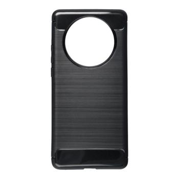Huawei Mate 40 Pro szilikon tok, fekete, Carbon fiber kép